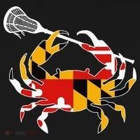 Maryland State Flag Crab Lacrosse Complete Stick Hoodie thumb 2