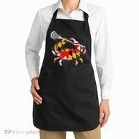 Maryland State Flag Crab Lacrosse Complete Stick Apron thumb 2