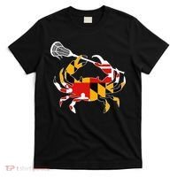 Maryland State Flag Crab Lacrosse Complete Stick T-Shirt thumb 0