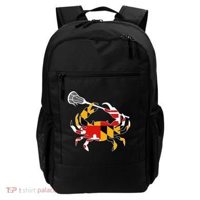 Maryland State Flag Crab Lacrosse Complete Stick Backpack