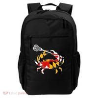 Maryland State Flag Crab Lacrosse Complete Stick Backpack thumb 0