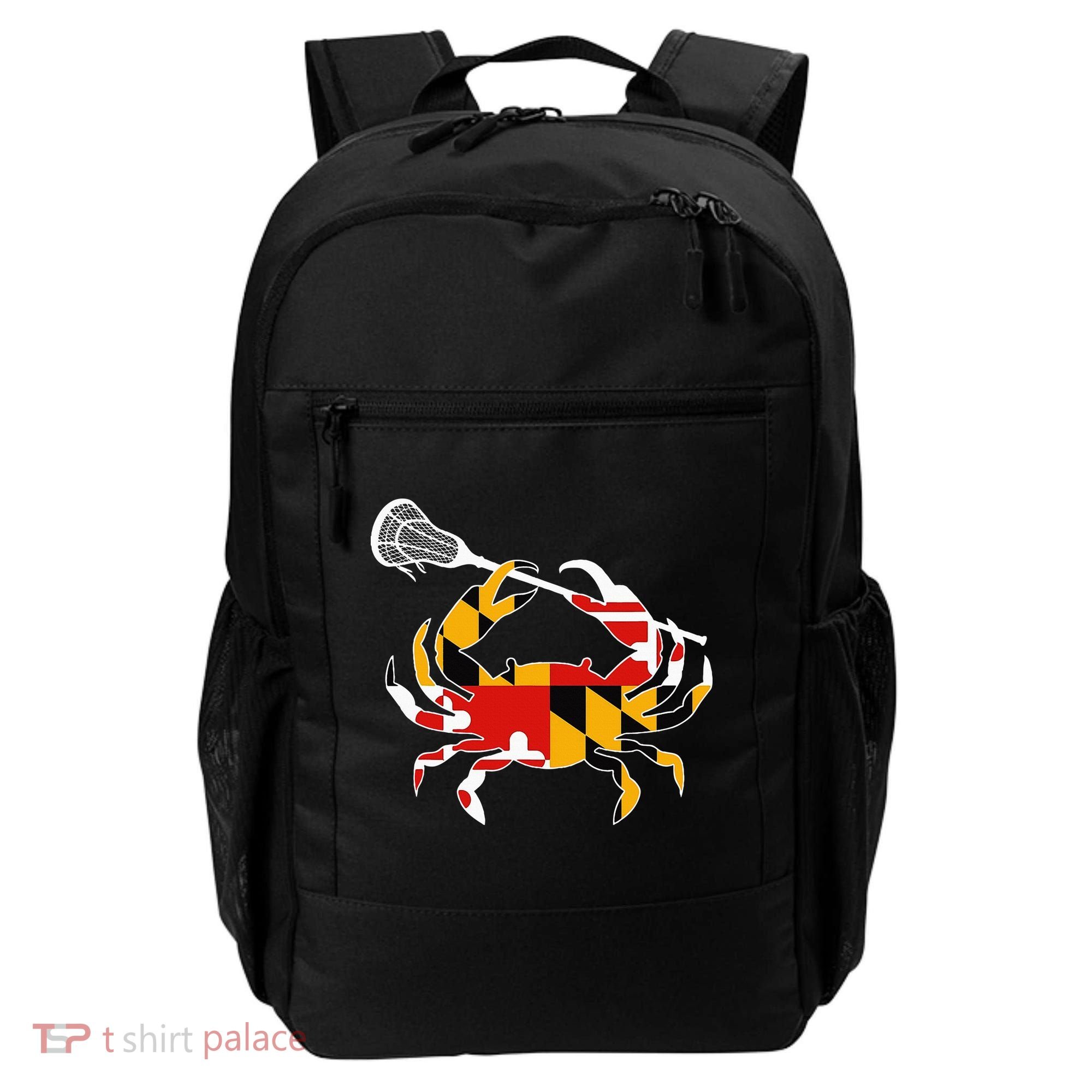 Maryland State Flag Crab Lacrosse Complete Stick Backpack