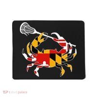 Maryland State Flag Crab Lacrosse Complete Stick Mousepad thumb 0