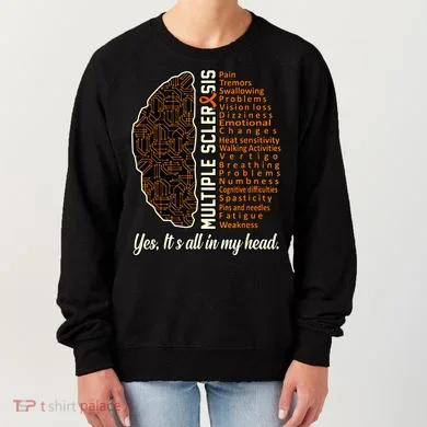 Multiple Sclerosis Facts MS Awareness Support Graphic Women's Sweatshirt