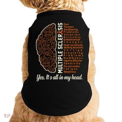 Multiple Sclerosis Facts MS Awareness Support Graphic Doggie Tank