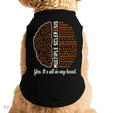 Multiple Sclerosis Facts MS Awareness Support Graphic Doggie Tank