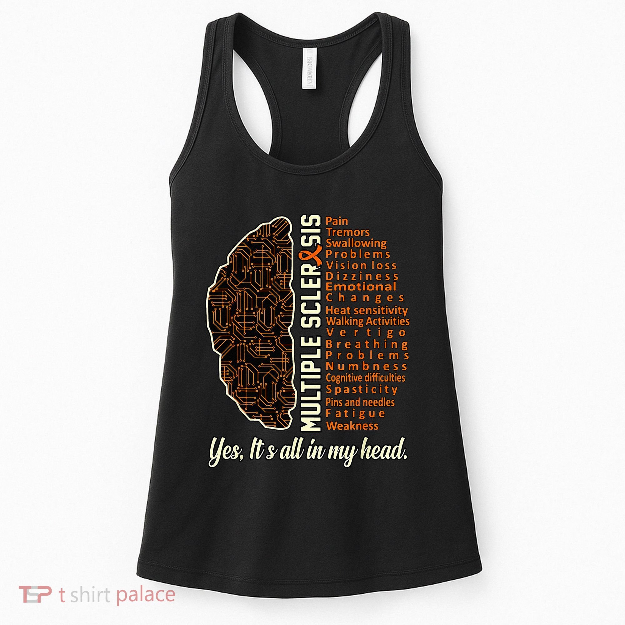 Multiple Sclerosis Facts MS Awareness Support Graphic Women's Tank Top