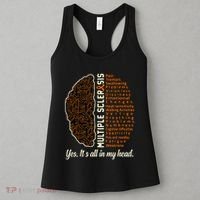 Multiple Sclerosis Facts MS Awareness Support Graphic Women's Tank Top thumb 3