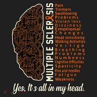 Multiple Sclerosis Facts MS Awareness Support Graphic Golf Towel thumb 3