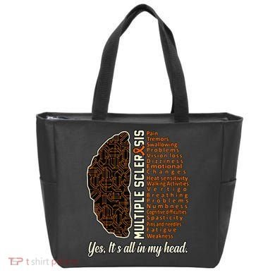 Multiple Sclerosis Facts MS Awareness Support Graphic Tote Bag