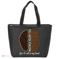 Multiple Sclerosis Facts MS Awareness Support Graphic Tote Bag thumb 0