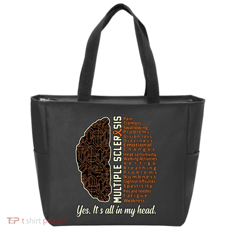 Multiple Sclerosis Facts MS Awareness Support Graphic Tote Bag
