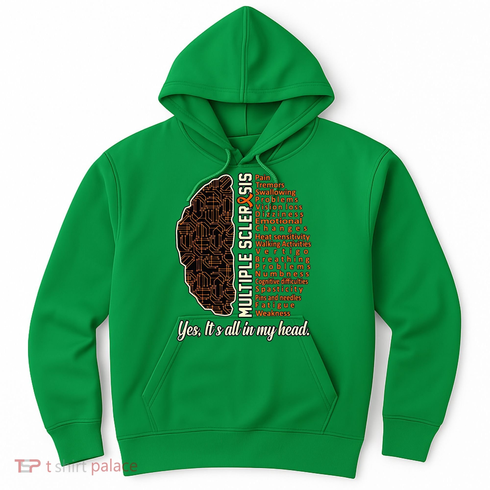 Multiple Sclerosis Facts MS Awareness Support Graphic Hoodie