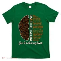 Multiple Sclerosis Facts MS Awareness Support Graphic T-Shirt thumb 0