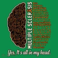 Multiple Sclerosis Facts MS Awareness Support Graphic T-Shirt thumb 7