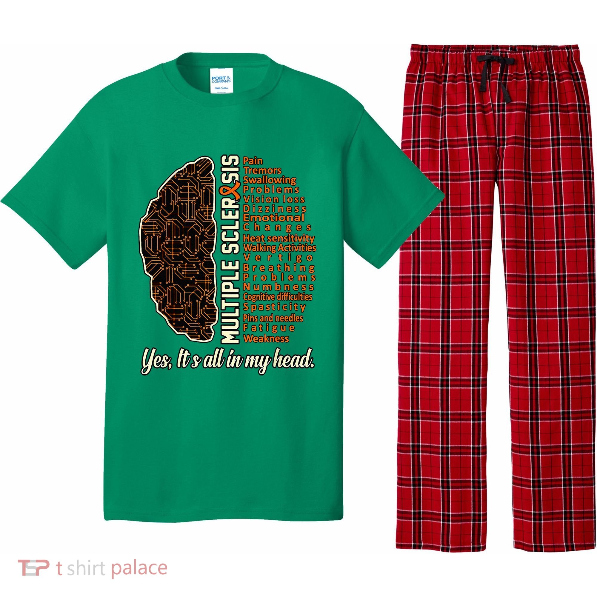 Multiple Sclerosis Facts MS Awareness Support Graphic Pajama Set