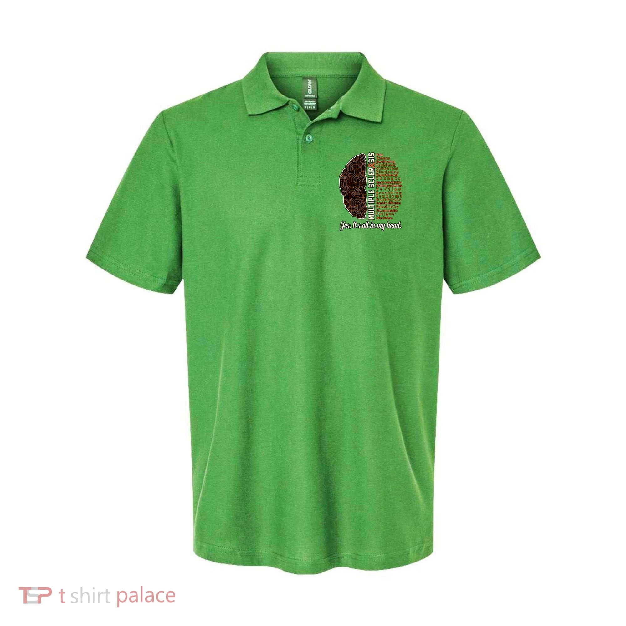 Multiple Sclerosis Facts MS Awareness Support Graphic Polo