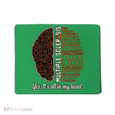 Multiple Sclerosis Facts MS Awareness Support Graphic Mousepad