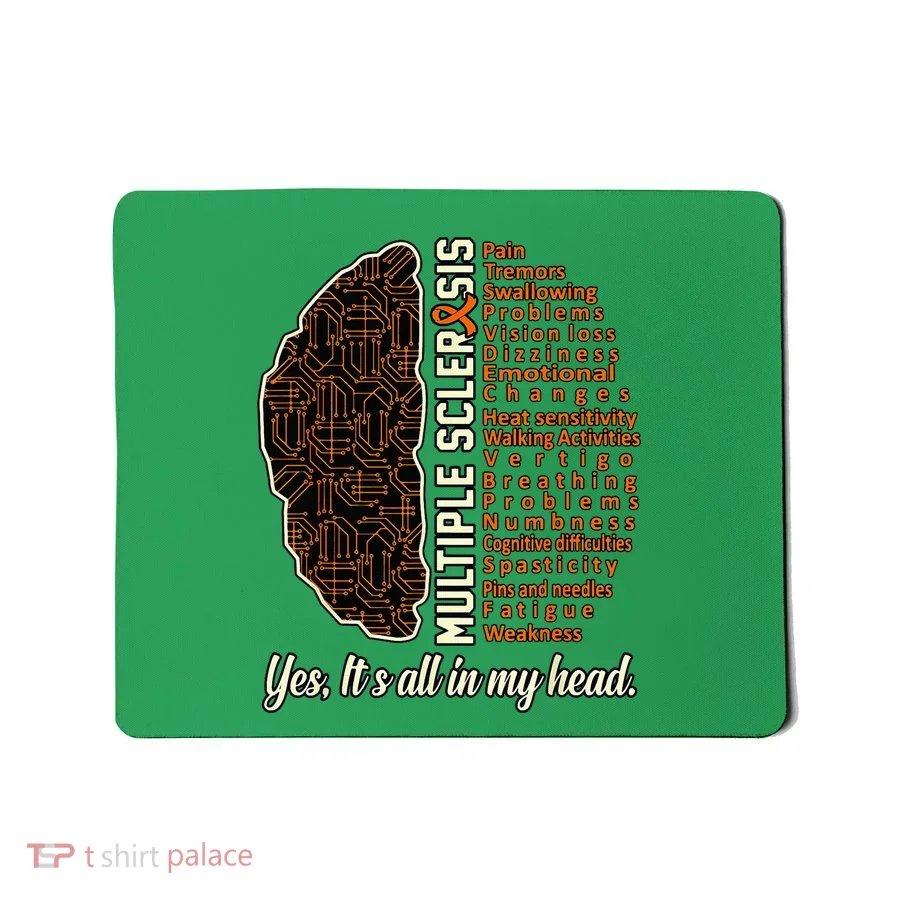 Multiple Sclerosis Facts MS Awareness Support Graphic Mousepad