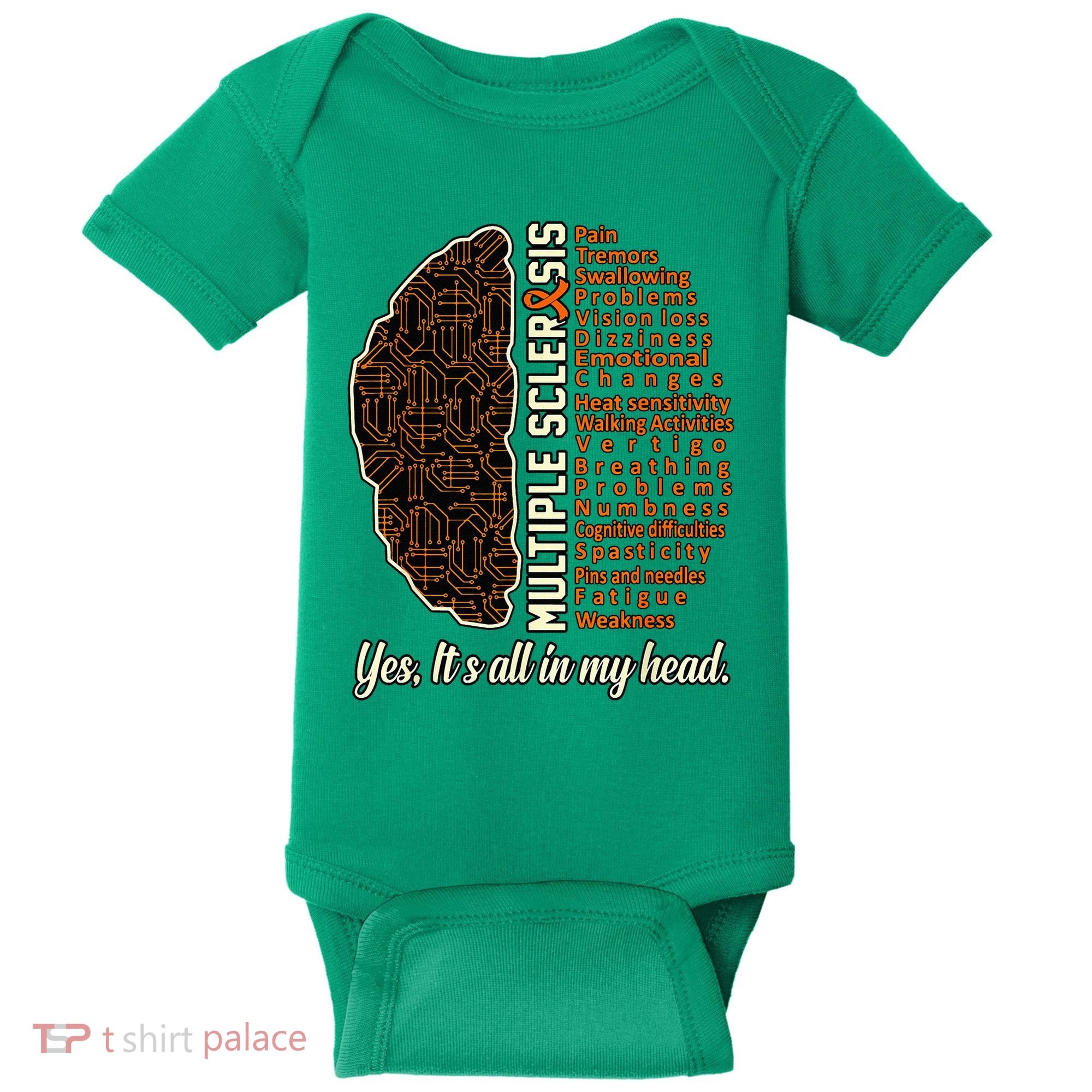 Multiple Sclerosis Facts MS Awareness Support Graphic Baby Bodysuit