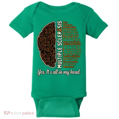 Multiple Sclerosis Facts MS Awareness Support Graphic Baby Bodysuit