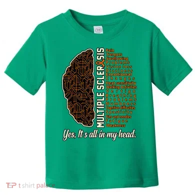 Multiple Sclerosis Facts MS Awareness Support Graphic Toddler T-Shirt