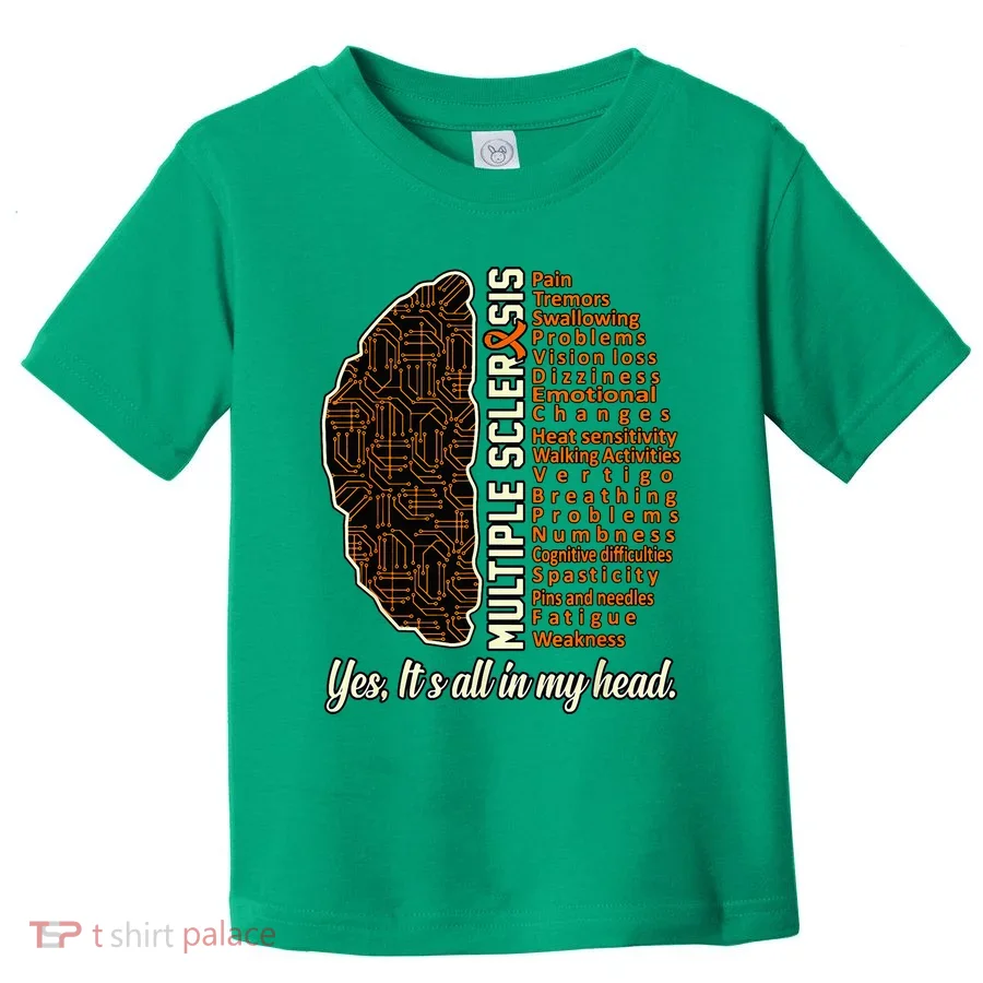 Multiple Sclerosis Facts MS Awareness Support Graphic Toddler T-Shirt