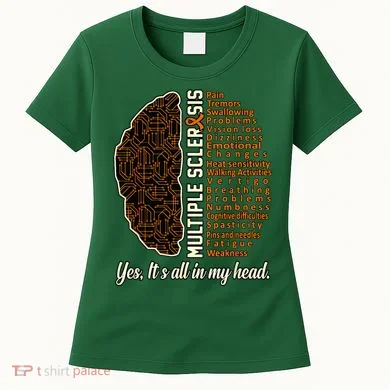 Multiple Sclerosis Facts MS Awareness Support Graphic Women's T-Shirt