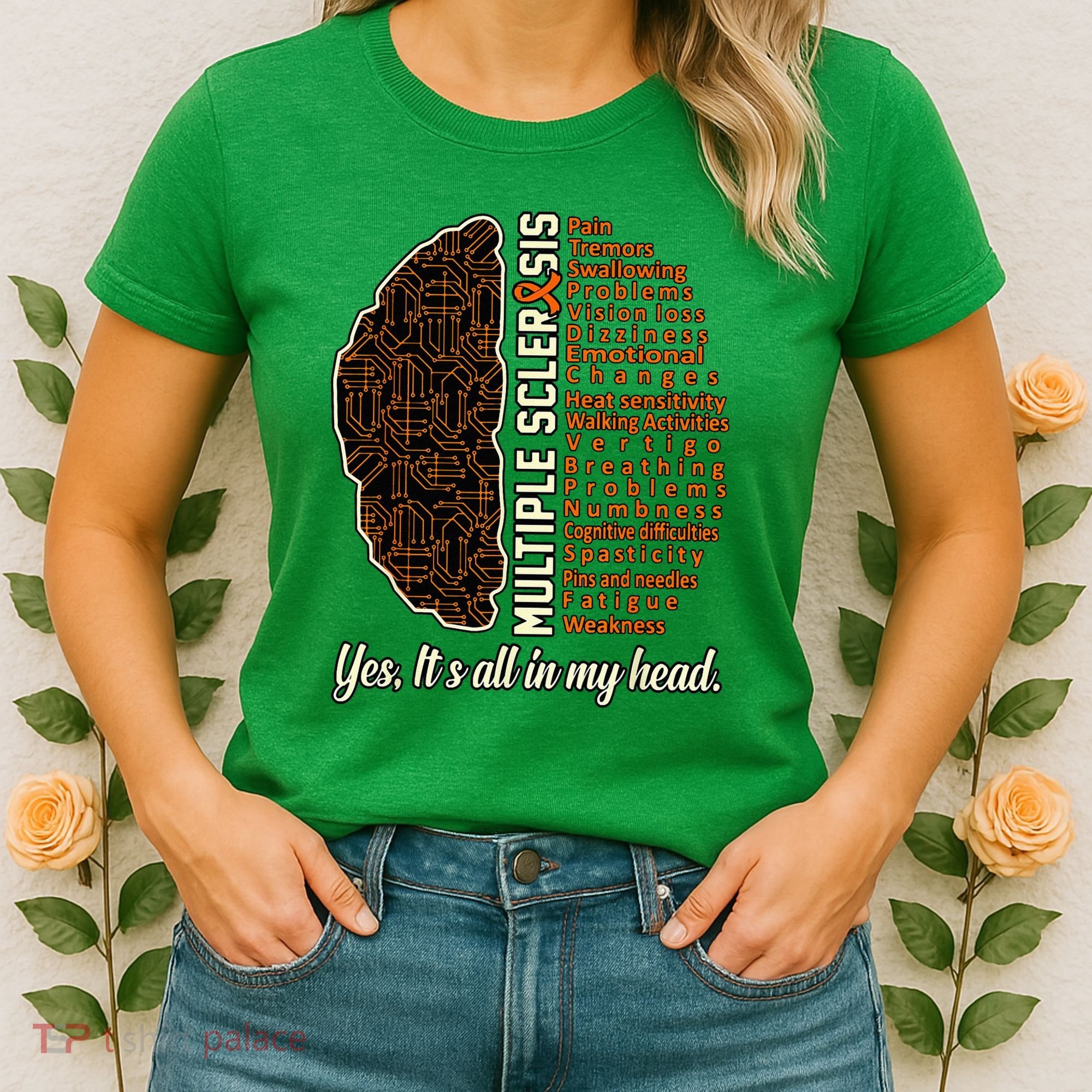 Multiple Sclerosis Facts MS Awareness Support Graphic Women's T-Shirt