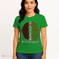 Multiple Sclerosis Facts MS Awareness Support Graphic Women's T-Shirt thumb 4