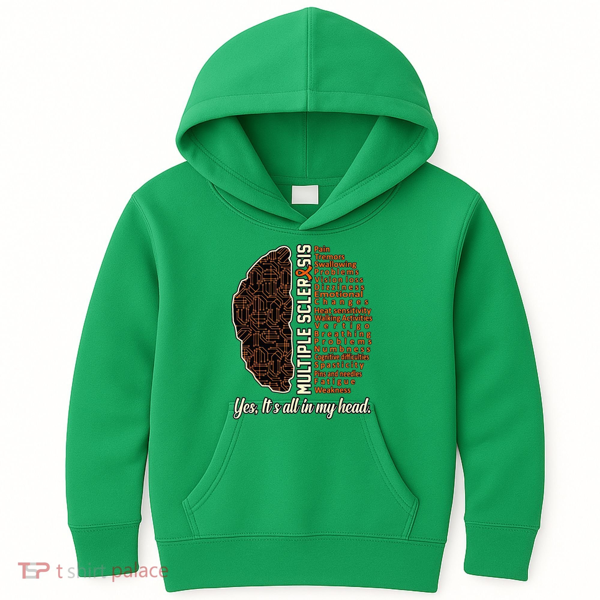 Multiple Sclerosis Facts MS Awareness Support Graphic Kids Hoodie