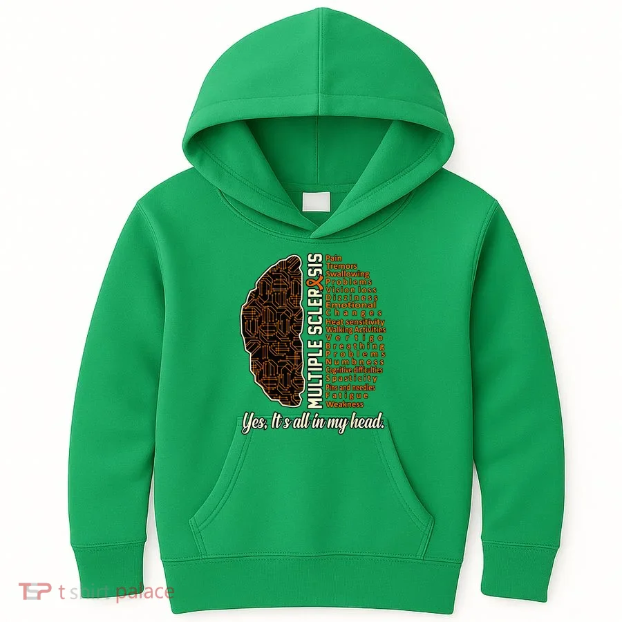 Multiple Sclerosis Facts MS Awareness Support Graphic Kids Hoodie