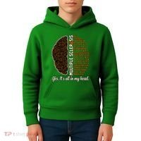 Multiple Sclerosis Facts MS Awareness Support Graphic Kids Hoodie thumb 4