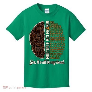 Multiple Sclerosis Facts MS Awareness Support Graphic Kids T-Shirt