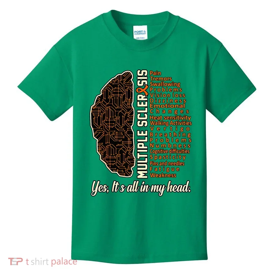 Multiple Sclerosis Facts MS Awareness Support Graphic Kids T-Shirt