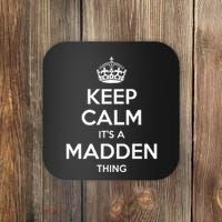 Madden Surname Funny Family Tree Birthday Reunion Gift Idea Coaster thumb 0