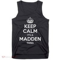 Madden Surname Funny Family Tree Birthday Reunion Gift Idea Tank Top thumb 0