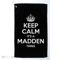 Madden Surname Funny Family Tree Birthday Reunion Gift Idea Golf Towel thumb 0