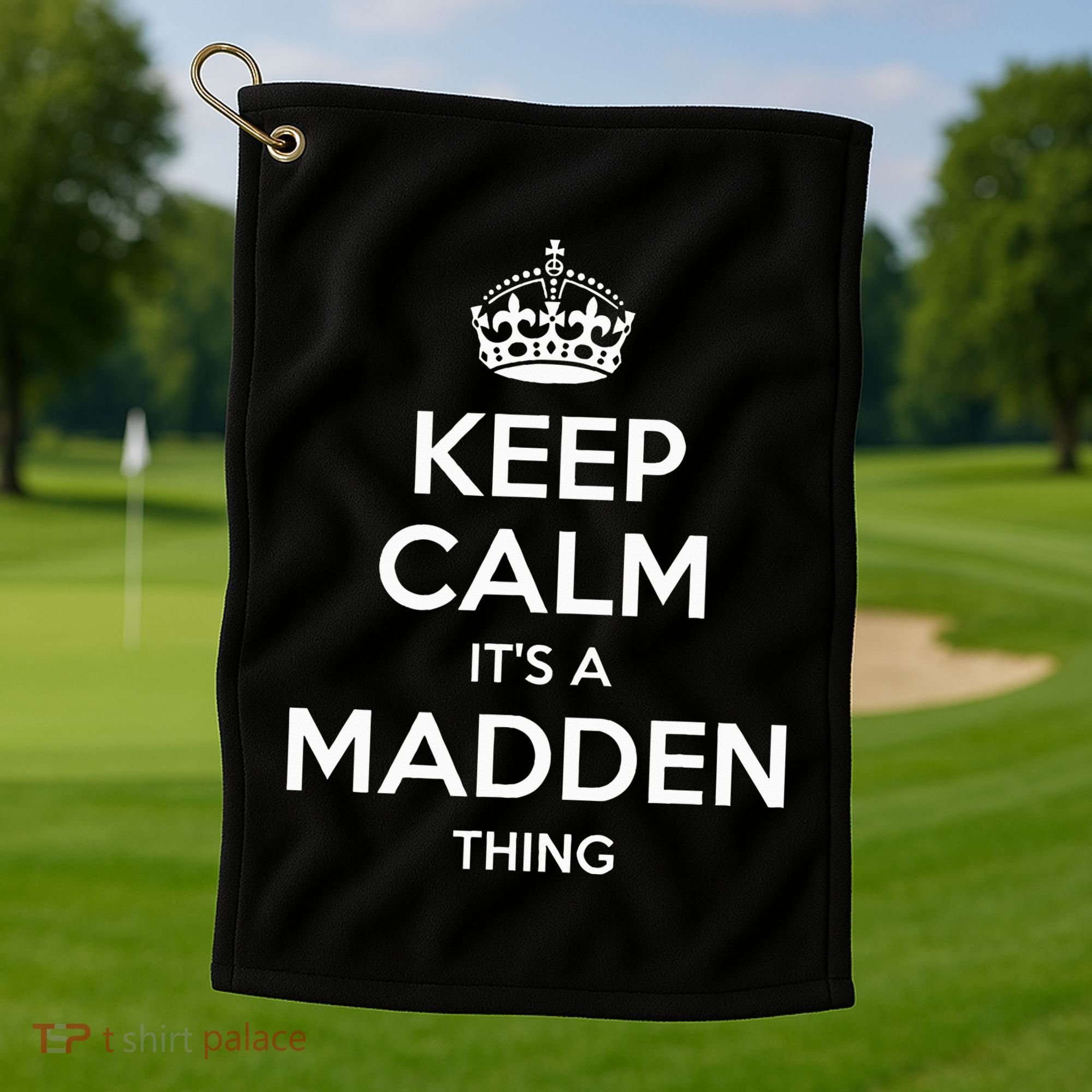 Madden Surname Funny Family Tree Birthday Reunion Gift Idea Golf Towel