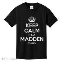Madden Surname Funny Family Tree Birthday Reunion Gift Idea Kids T-Shirt thumb 0