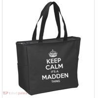 Madden Surname Funny Family Tree Birthday Reunion Gift Idea Tote Bag thumb 2