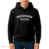 Michigan Sucks Funny Football Rivalry Kids Hoodie thumb 4