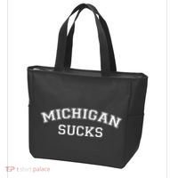 Michigan Sucks Funny Football Rivalry Tote Bag thumb 3