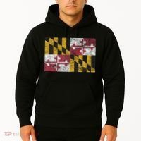 MARYLAND STATE FLAG ANNAPOLIS BALTIMORE CHESAPEAKE BAY Hoodie thumb 2