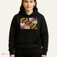 MARYLAND STATE FLAG ANNAPOLIS BALTIMORE CHESAPEAKE BAY Hoodie thumb 5