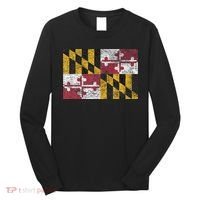 MARYLAND STATE FLAG ANNAPOLIS BALTIMORE CHESAPEAKE BAY Long Sleeve Shirt thumb 0