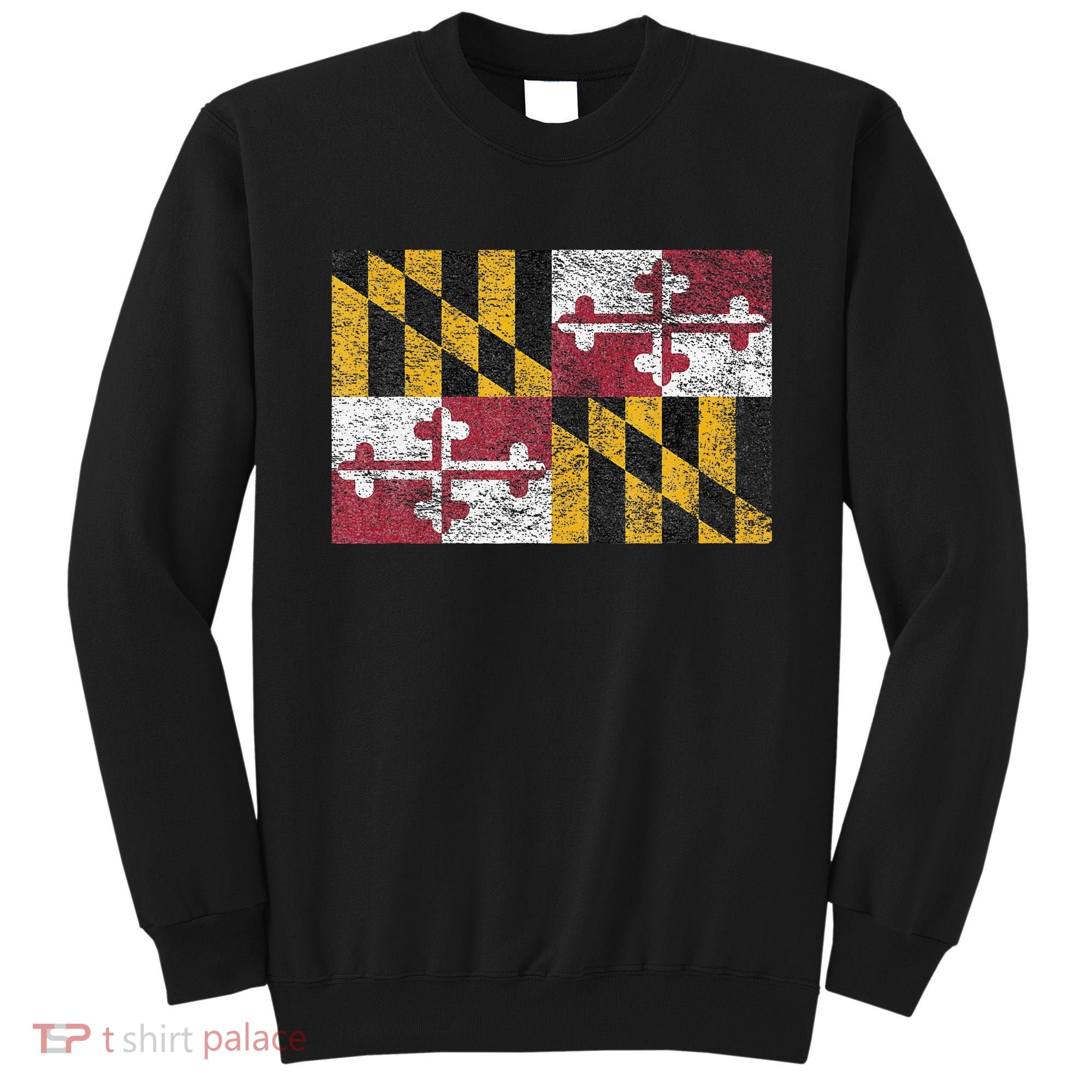 MARYLAND STATE FLAG ANNAPOLIS BALTIMORE CHESAPEAKE BAY Sweatshirt