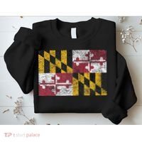 MARYLAND STATE FLAG ANNAPOLIS BALTIMORE CHESAPEAKE BAY Sweatshirt thumb 2