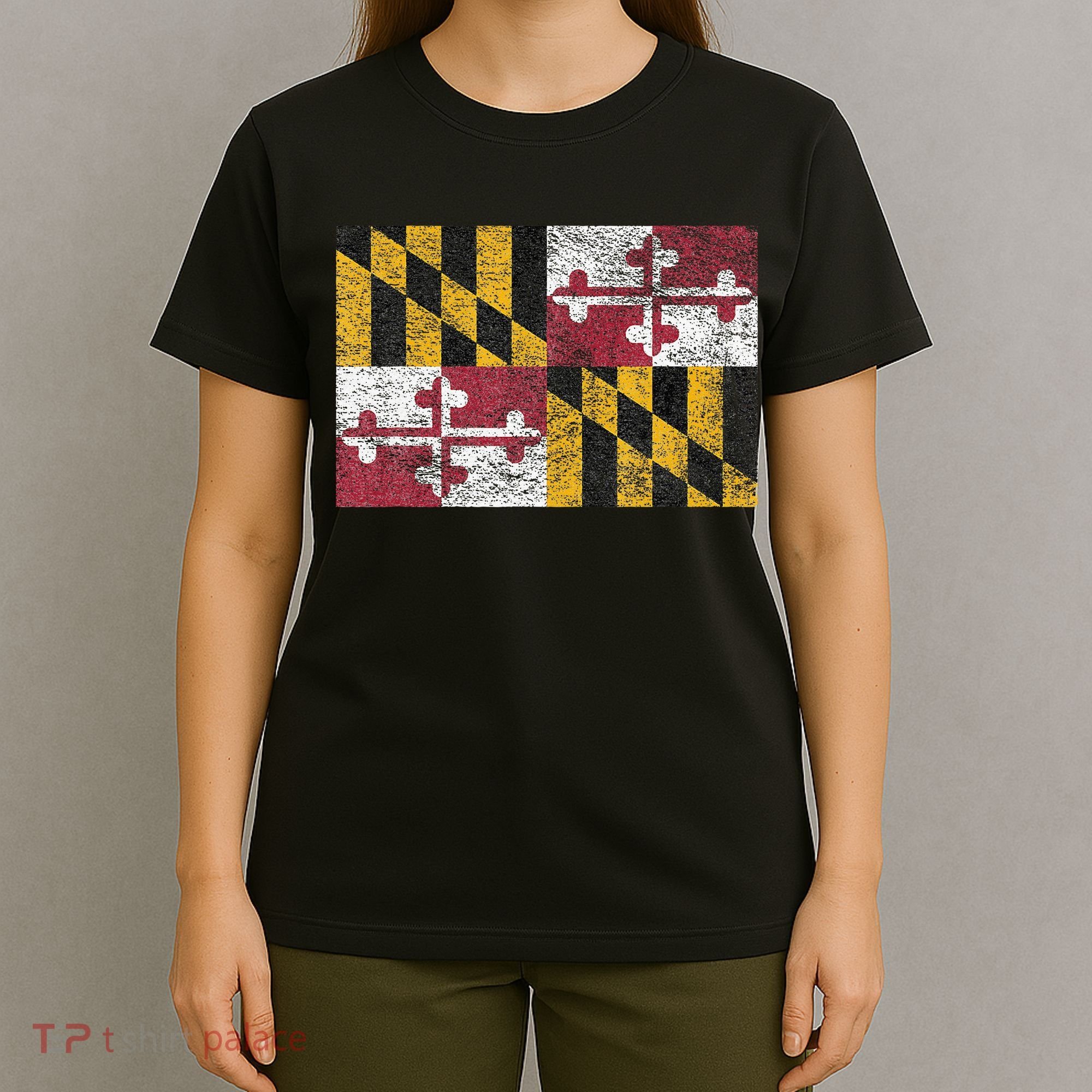 MARYLAND STATE FLAG ANNAPOLIS BALTIMORE CHESAPEAKE BAY T-Shirt