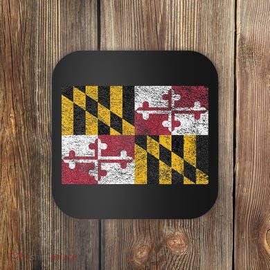 MARYLAND STATE FLAG ANNAPOLIS BALTIMORE CHESAPEAKE BAY Coaster